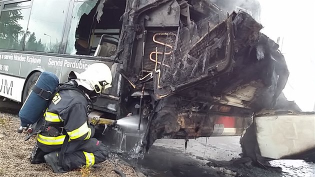 Por autobusu v Pardubicch Doubravicch.