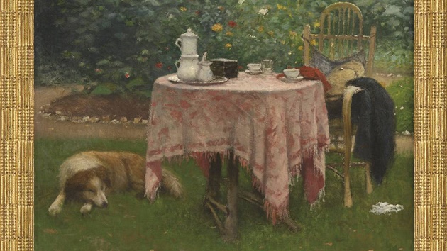Fillův obraz „Zátiší se sklenicí“ z roku 1914 z jeho nejvýznamnějšího tzv. „holandského období“.