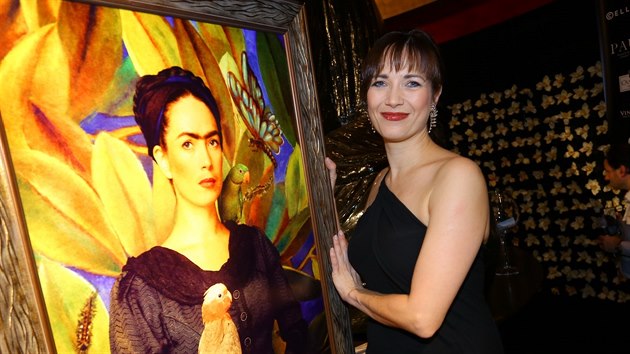 Tereza Kostková a její obraz coby Frida Kahlo