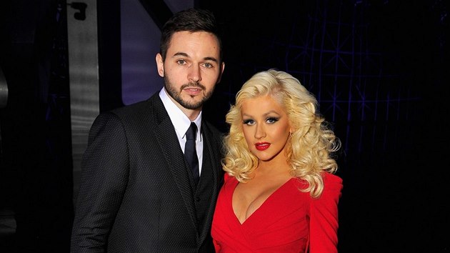 Snoubenci Matt Rutler a Christina Aguilera (Mountain View, 9. listopadu 2014)