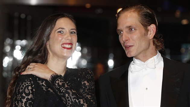 Tatiana Santo Domingov a Andrea Casiraghi (Monte Carlo, 19. listopadu 2014)