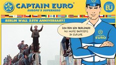 Kapitán Euro zaznamenal také výroí pádu Berlínské zdi.