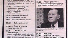 TV Program - 17. listopadu 1989