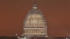Leení na budov amerického Kapitolu ve Washingtonu D.C.