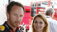 �éf týmu Red Bull Christian Horner a zp�va�ka Geri Halliwellová