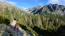 Vysoké Tatry. Díky tomu, e jsem vylezl na malou skalku, mohl jsem na obrázku...