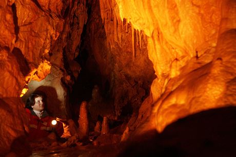 Turisty oblíbené Bozkovské jeskyn.