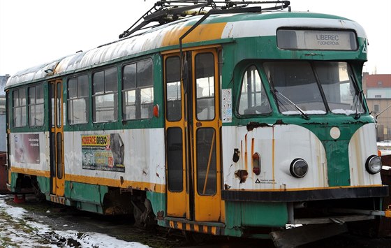 Tramvaj po zrušení provozu v Ústí nad Labem sloužila v Ostravě a poté v...