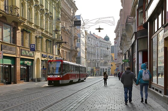 V celé republice jezdí tramvaje, jenom v Brn mají svou alinu. Slovo je...