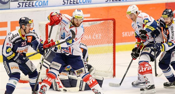 Momentka ze souboje Pardubic s Vítkovicemi.