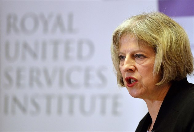 Britská ministryn� vnitra Theresa May.