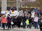 Protesty v clevelandu kvli zastelení ernoského chlapce Tamira Rice. (27....