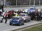 Demonstrace v Clevelandu kvli zastelení ernoského chlapce Tamira Rice. (27....