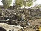 Následky teroristického útoku na meitu v nigerijském mst Kano (28. listopadu...