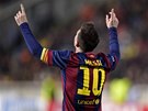 TRADINÍ DÍK. Lionel Messi z Barcelony slaví gól. 