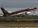 Luxusní soukromý Boeing 757 amerického miliardáe Donalda Trumpa - jeden stroj...