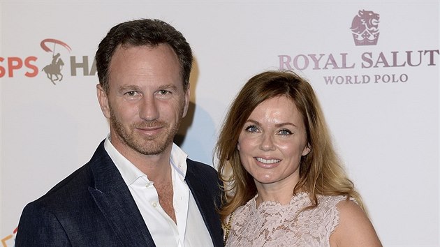 Christian Horner a Geri Halliwellov (Ab Dhab, 20. listopadu 2014)