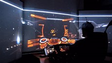 Kokpit fanouka hry Elite: Dangerous