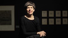 Náv�t�va Sarah Hillary v Západo�eské galerii Plze�, kde za�ne v kv�tnu 2015...