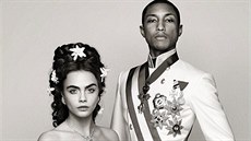 Cara Delevingne a Pharrell Williams se pro reklamu proměnili v císaře Františka...