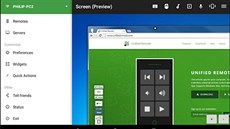 Aplikace na vzdálené ovládání poítae umí nov zobrazit i náhled pracovní...