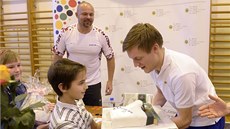 Krasobrusla Tomá Verner a bývalý vesla Václav Chalupa navtívili v rámci