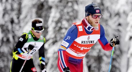 Norský bec na lyích Martin Johnsrud Sundby v závod na 15 km klasicky ve...