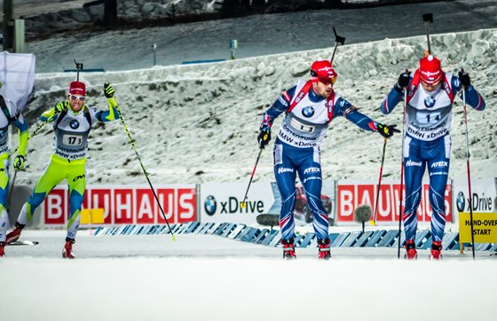 Michal lesingr na pedávce s Ondejem Moravcem ve smíené tafet v