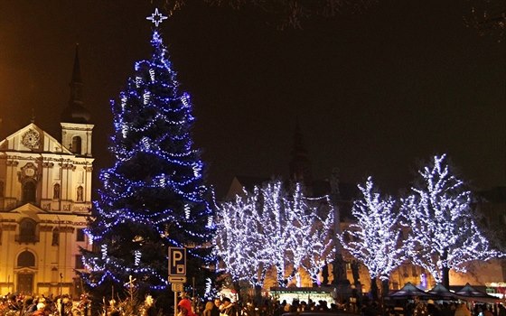 Rozsvícení vánočního stromu na náměstí v Jihlavě