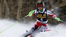 Rakouská lyaka  Kathrin Zettelová dojela tetí ve slalomu Svtového poháru v...