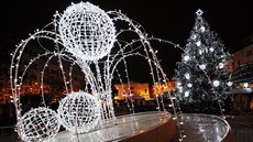 Vánoní strom na Lidickém námstí v Ústí nad Labem