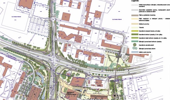 Nový projekt na rekonstrukci kiovatky Mileta v Hradci Králové