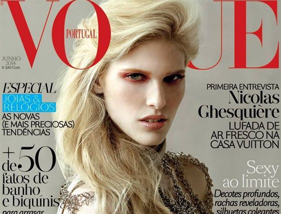 Niki Trefilová na obálce asopisu Vogue