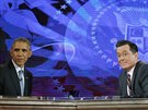 Barack Obama v poadu The Colbert Report (8. prosince 2014)