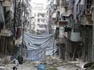 Pedmstí Aleppa (6. prosince 2014).
