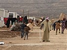 Jezídové, kteí utekli ped Islámským státem, jsou v táboe v provincii Dahúk...