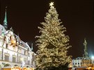 Vánoní strom v centru Olomouce
