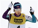 Japonský sdruená Joito Watabe bhem závodu Svtového poháru v Lillehammeru.