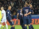 Gólová radost hrá Paris St. Germain v utkání proti Nantes