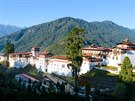 Pevnost (Dzong) v Trongsa je nejdel�í v Bhútánu.