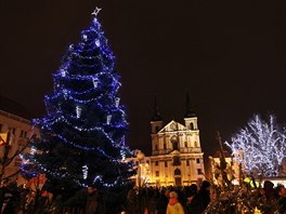 Novou dominantou centra msta je dvanáct metr vysoká jedle.