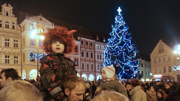 Rozsvcen vnonho stromku v Liberci. (5. prosince 2014)