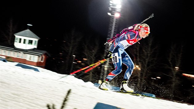 Eva Puskarkov na trati vytrvalostnho zvodu v stersundu. 