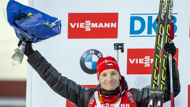 Ondej Moravec se stbrnou medail ze sprintu Svtovho pohru v stersundu.