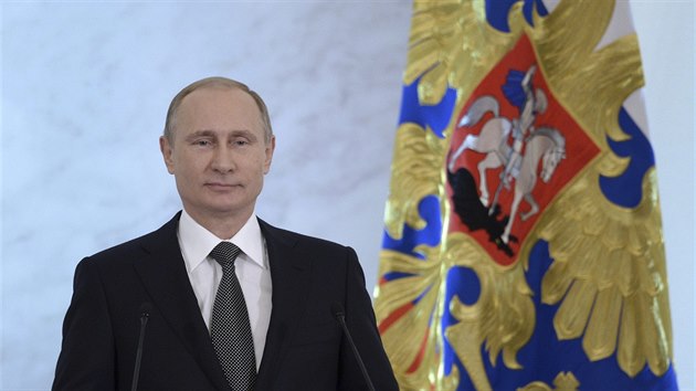 Ruský prezident Vladimir Putin pi projevu o stavu federace (Moskva, 4....