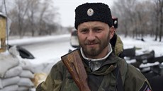 Proruský bojovník u Pervomajsku (6. prosince 2014)