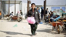 Syrský uprchlický tábor Zátarí v Jordánsku (7. prosince 2014).