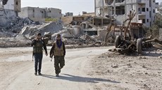 Pešmergové v Kobani (19. listopadu 2014).