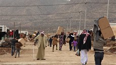 Jezídové, kteí utekli ped Islámským státem, jsou v táboe v provincii Dahúk...