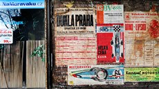 Dobové plakáty si prohlédla i kolemjdoucí Dominika Novotná.